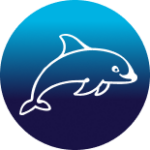 Dolphin icon decal